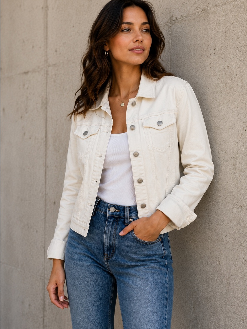 LOFT Denim Jacket - Button-Front Jean Coat